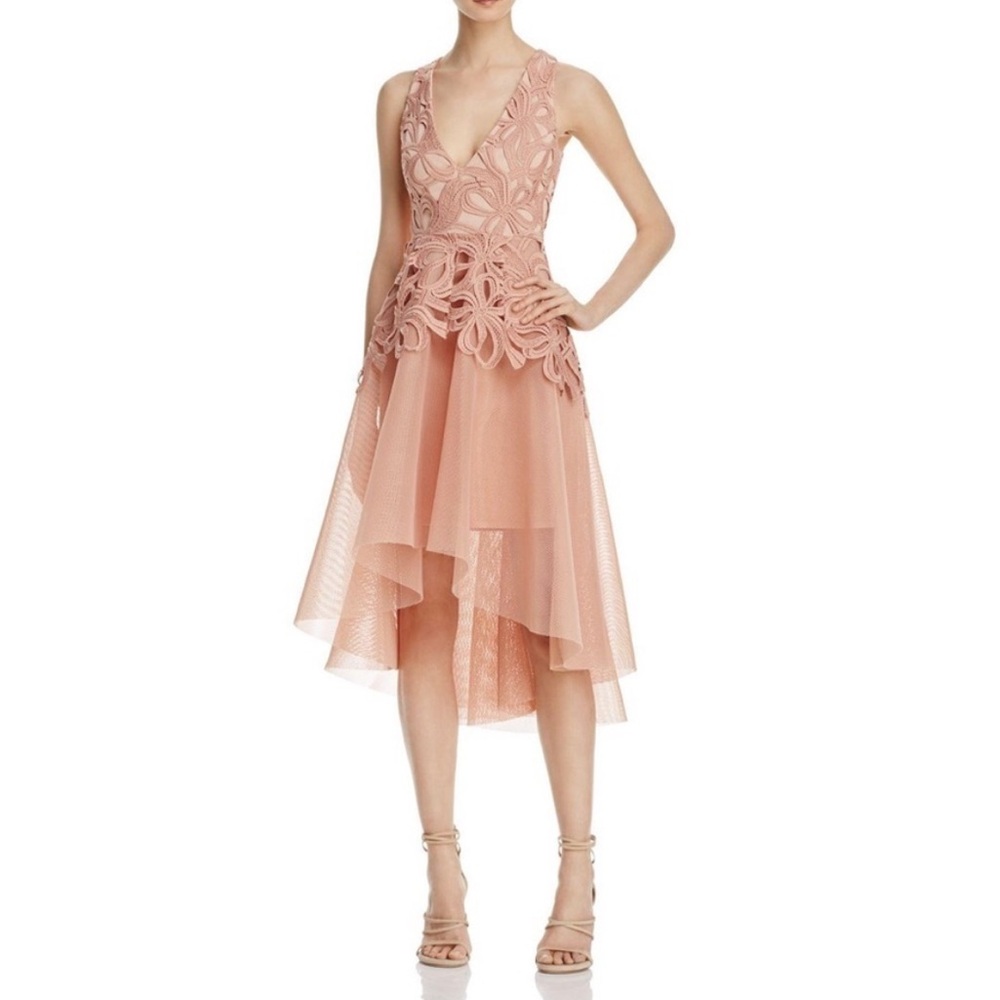 Elliatt Muse Lace and Mesh Dress
